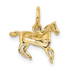 10K Yellow Gold Polished Horse Charm