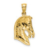 10K Yellow Gold Horse Head w/Short Mane Charm