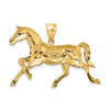 10K Yellow Gold 2-D Polished Horse Charm 10K6538