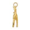 10K Yellow Gold 3-D Polished Horse Charm