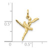 10K Yellow Gold Ballerina Charm 10A9048