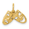 10K Yellow Gold Comedy/Tragedy Charm 10XAC340