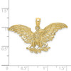 10K Yellow Gold Eagle w/ Wings Spread Charm