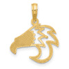 14K Yellow Gold Fancy Eagle Charm