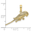 10K Yellow Gold 3-D Parrot Charm