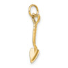 10K Yellow Gold 3-D Spade Charm