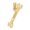 10K Yellow Gold 3-D Double Open-Ended Wrench Charm