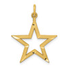 10K Yellow Gold Diamond-cut Star Charm