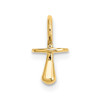 10K Yellow Gold Gold Polished 3-D Pacifier Charm