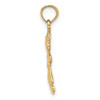 10K Yellow Gold Playful Girl w/Cut Out Heart Charm