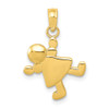 10K Yellow Gold Little Girl Charm