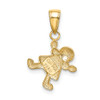 10K Yellow Gold Little Girl Charm