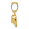 10K Yellow Gold Baby Shoe Charm