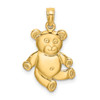 10K Yellow Gold Reversible Teddy Bear Charm