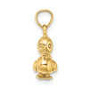 10K Yellow Gold 3-D Duckling Charm