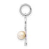 14K White Gold Boy 4mm Freshwater Cultured Pearl-June Charm