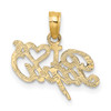 10K Yellow Gold I Heart PAPA Charm