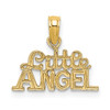 10K Yellow Gold LITTLE ANGEL Charm