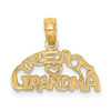 10K Yellow Gold Block and Engraved GREAT GRANDMA Charm