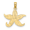 10K Yellow Gold Flat Starfish Charm 10K7371