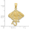 10K Yellow Gold 2-D Stingray Charm 10K7538