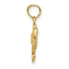 10K Yellow Gold 2-D Mini Seahorse Charm