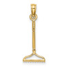 10K Yellow Gold 3-D Landscape Rake Garden Tool Charm