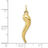 10K Yellow Gold 3D Italian Horn Charm