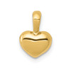 10K Yellow Gold Polished 3D Puffed Heart Charm