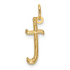 10k Yellow Gold Letter t Initial Charm