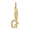 10k Yellow Gold Letter b Initial Charm