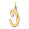 10K Yellow Gold Large Script Letter C Initial Charm