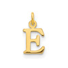 10K Yellow Gold Cutout Letter E Initial Charm