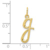 10k Yellow Gold Letter g Initial Charm