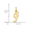 10K Yellow Gold Small Script Initial I Charm 10YC658I