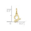 10K Yellow Gold Upper case Letter J Initial Charm