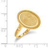 14k Yellow Gold 1/10oz American Eagle Polished Coin Ring CR1/10AEC