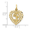 10K Yellow Gold Initial P Charm