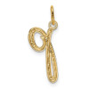 10k Yellow Gold Letter p Initial Charm