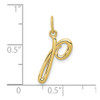 10k Yellow Gold Letter p Initial Charm