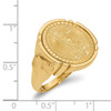 14k Yellow Gold 1/10oz American Eagle Diamond-Cut Coin Ring CR5D/10AEC