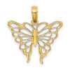 10K Yellow Gold Butterfly Charm 10K6537