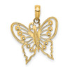 10K Yellow Gold Cut-Out Butterfly Charm 10K6556