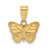 10K Yellow Gold Laser Cut Butterfly Charm