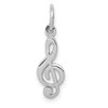 10k White Gold Treble Clef Charm 10WCH73