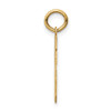 10K Yellow Gold Small Satin Number 16 Charm