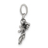 Sterling Silver Antiqued Angel Charm QC3815