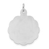 Sterling Silver Rhodium-plated Confirmation Disc Charm QC371