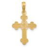 14K Yellow Gold Fancy Cross Charm D5516