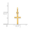 14K Yellow Gold Small Cross Charm XCH234